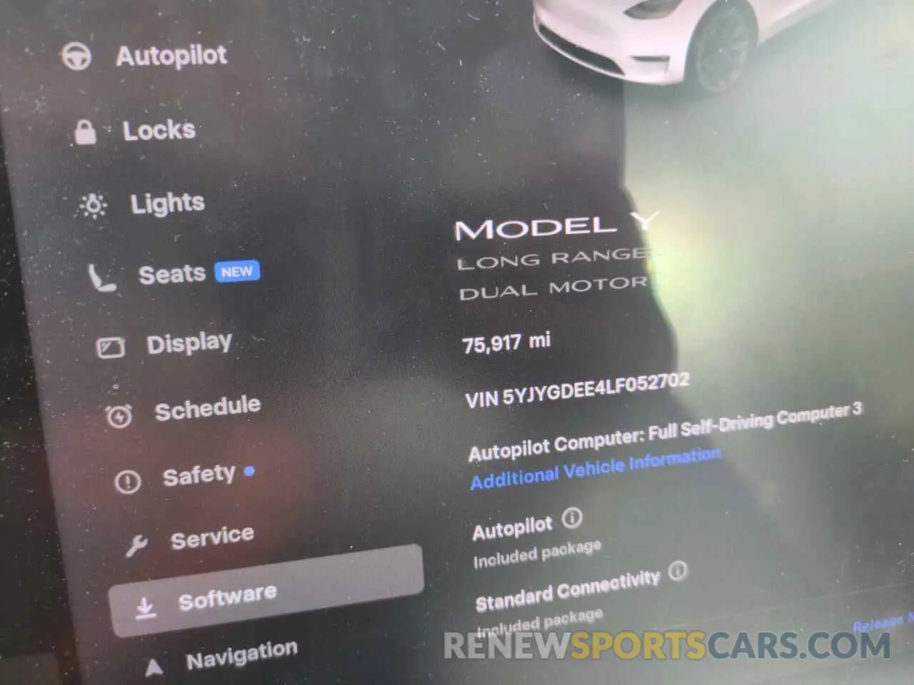 9 Photograph of a damaged car 5YJYGDEE4LF052702 TESLA MODEL Y 2020