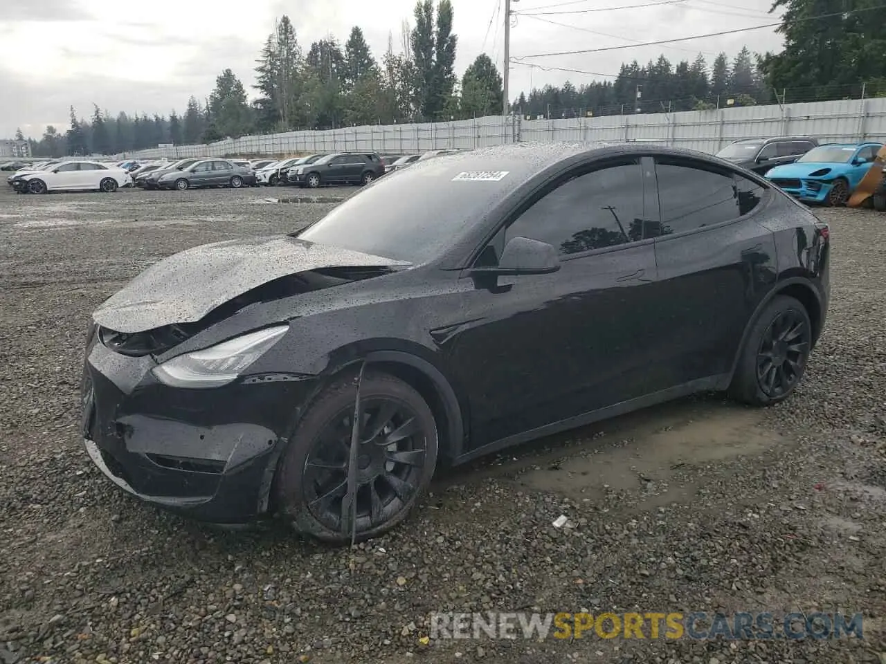 1 Photograph of a damaged car 5YJYGDEE4LF052716 TESLA MODEL Y 2020