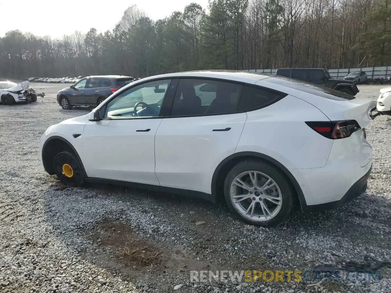 2 Photograph of a damaged car 5YJYGDEE5LF028246 TESLA MODEL Y 2020