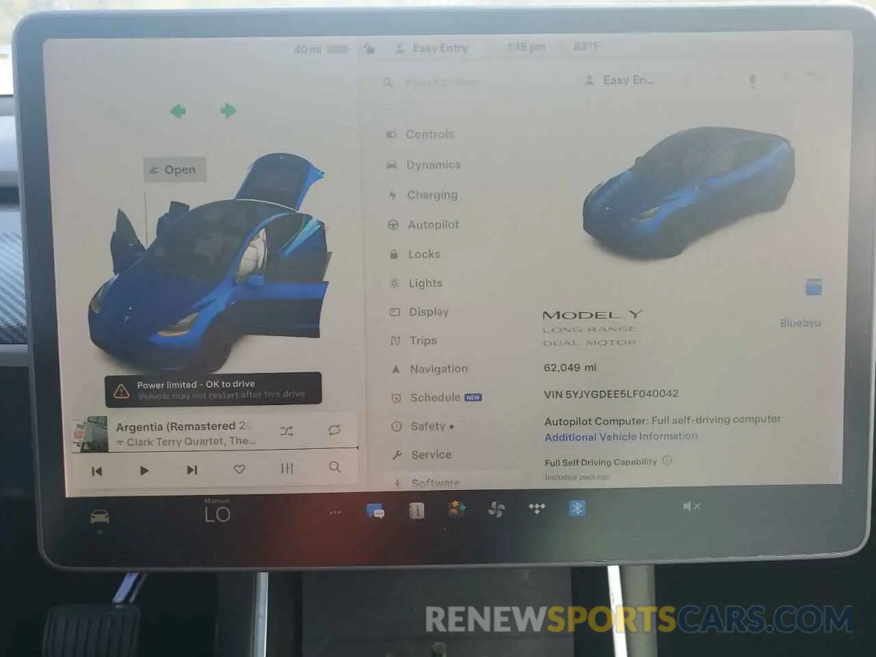 9 Photograph of a damaged car 5YJYGDEE5LF040042 TESLA MODEL Y 2020