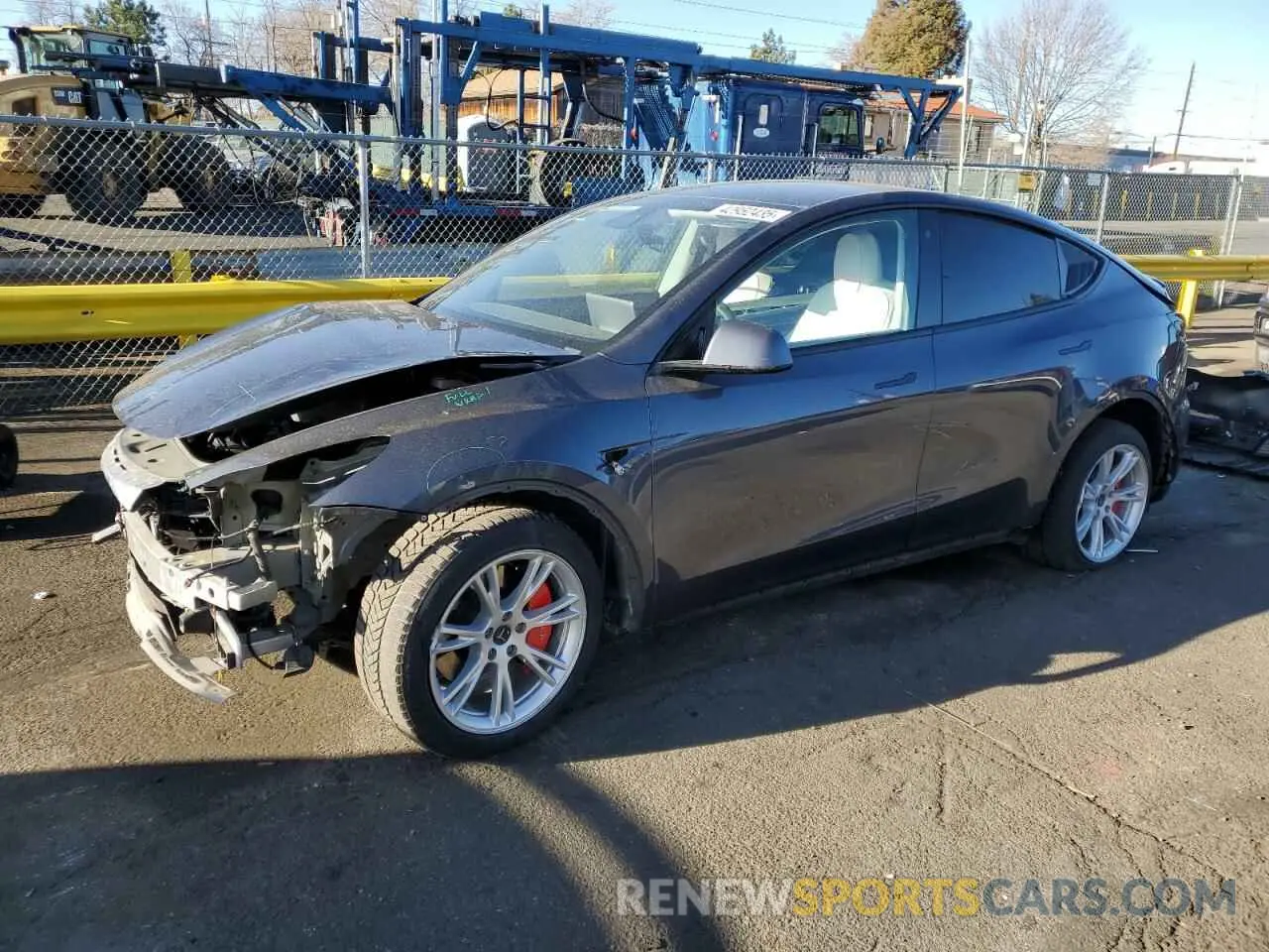 1 Photograph of a damaged car 5YJYGDEE6LF031480 TESLA MODEL Y 2020