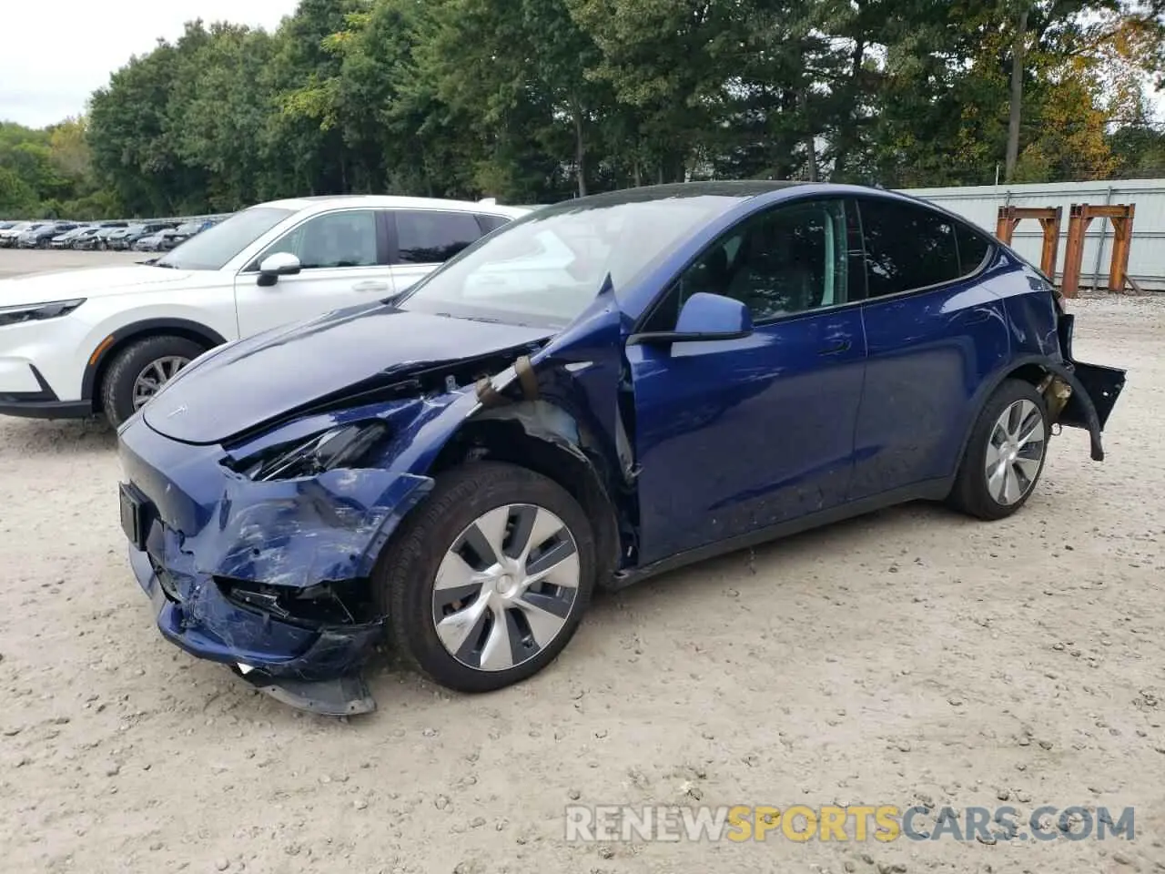 1 Photograph of a damaged car 5YJYGDEE7LF006488 TESLA MODEL Y 2020