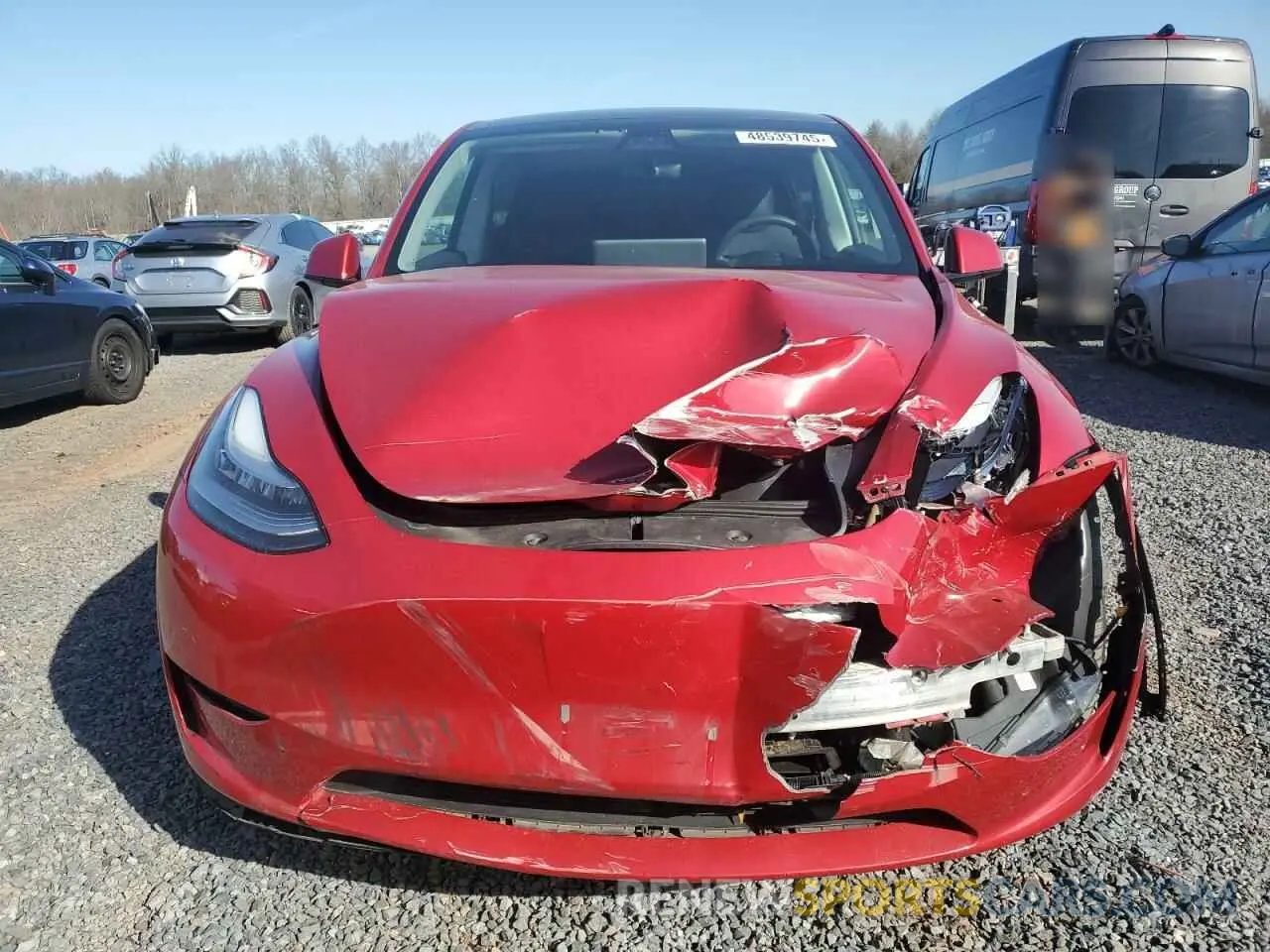 5 Фотография поврежденного автомобиля 5YJYGDEE7LF008743 TESLA MODEL Y 2020