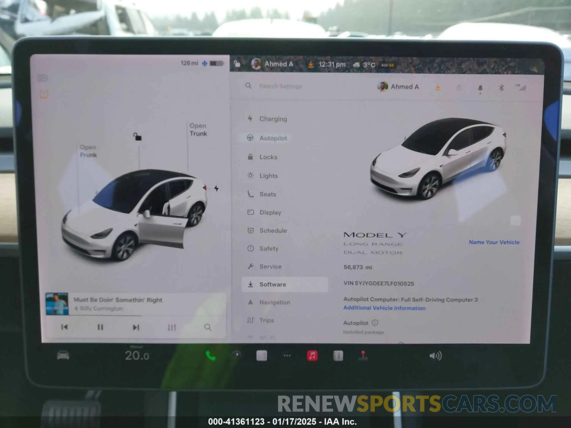 7 Фотография поврежденного автомобиля 5YJYGDEE7LF010525 TESLA MODEL Y 2020