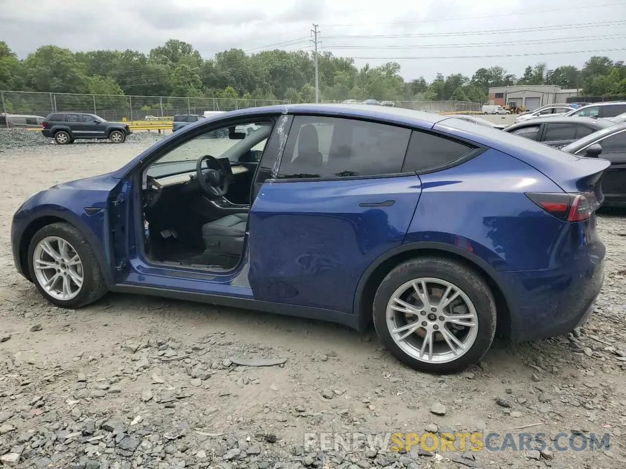 2 Photograph of a damaged car 5YJYGDEE7LF016695 TESLA MODEL Y 2020