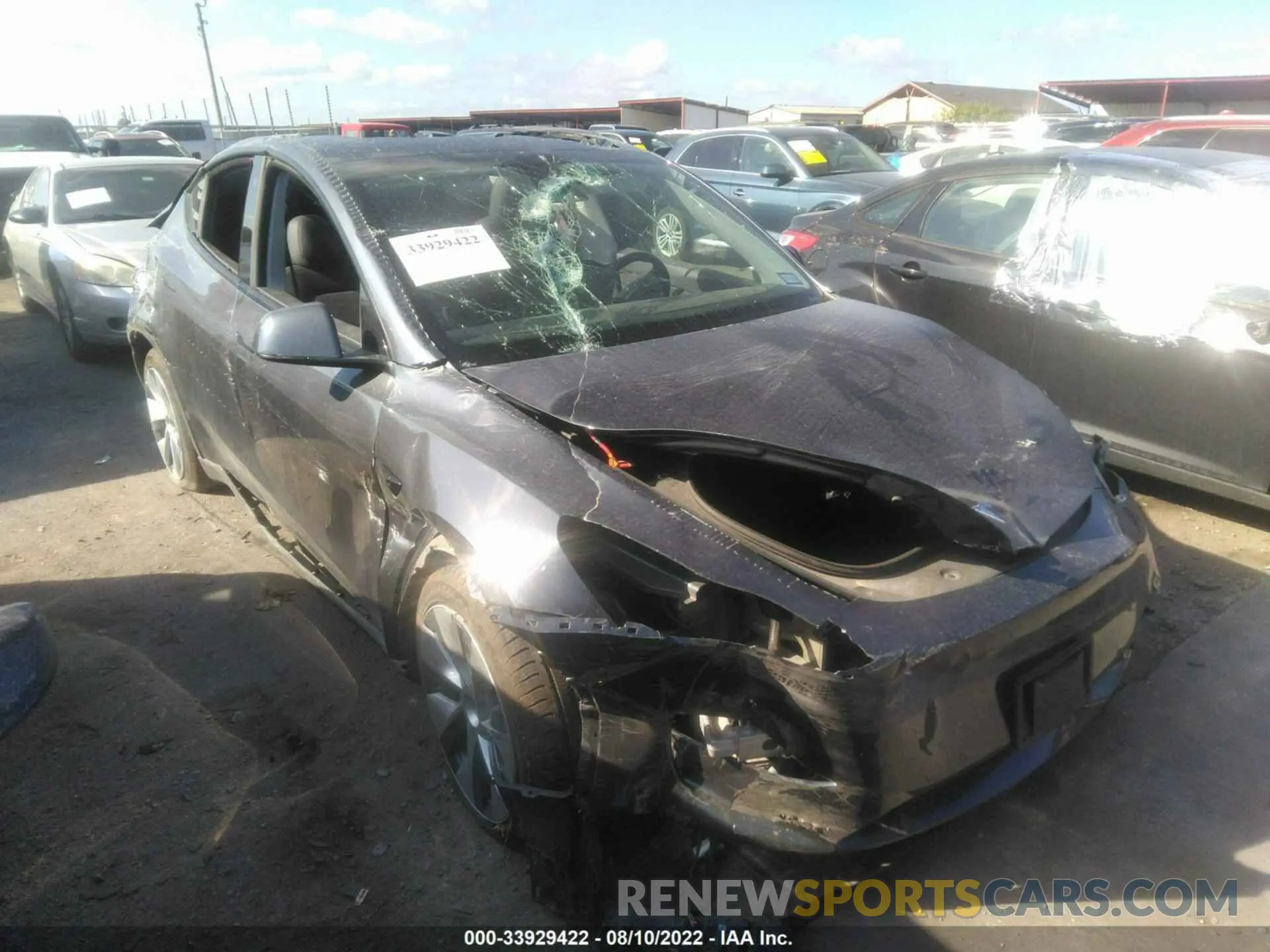 1 Фотография поврежденного автомобиля 5YJYGDEE7LF033884 TESLA MODEL Y 2020