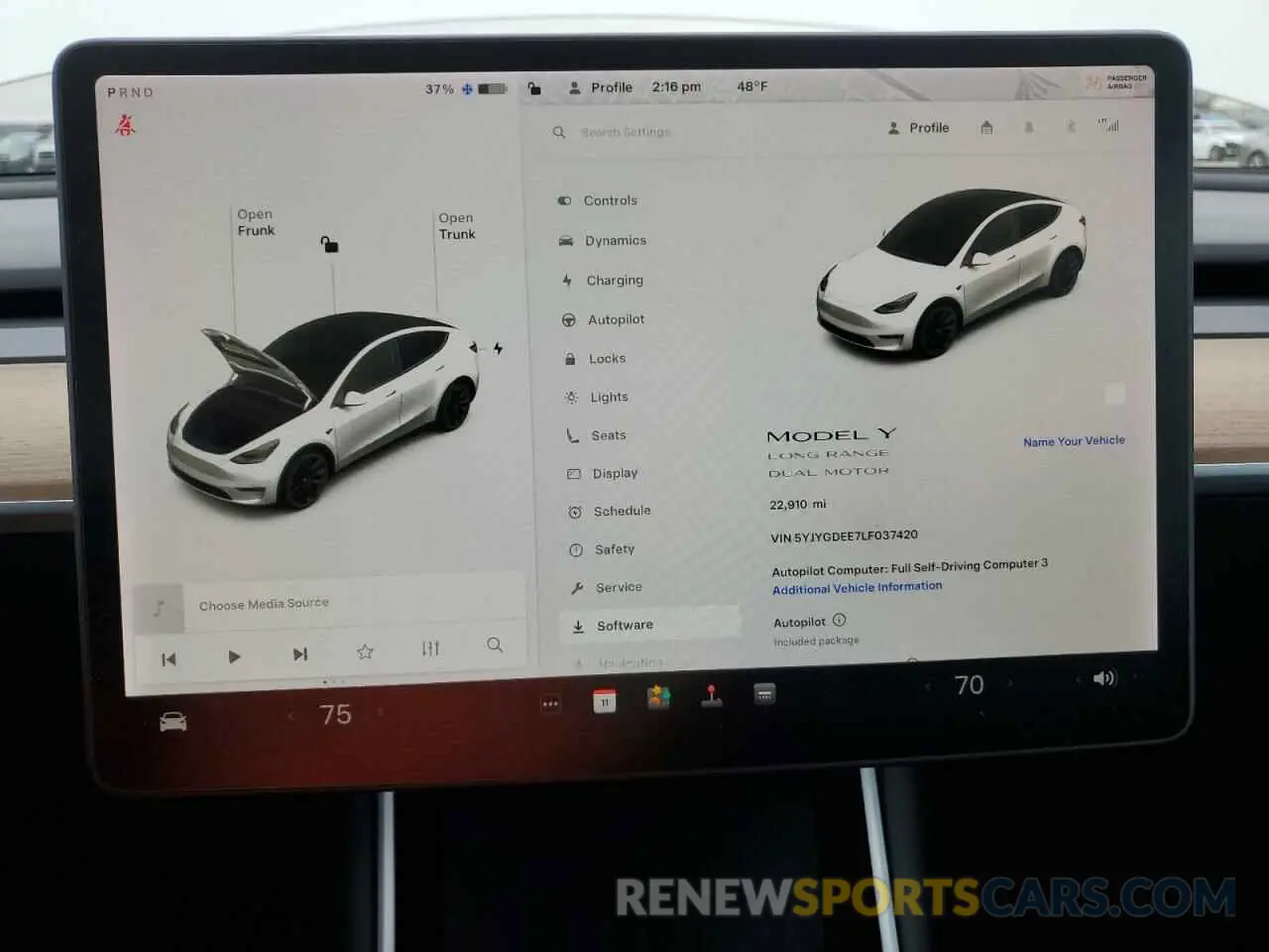 9 Фотография поврежденного автомобиля 5YJYGDEE7LF037420 TESLA MODEL Y 2020