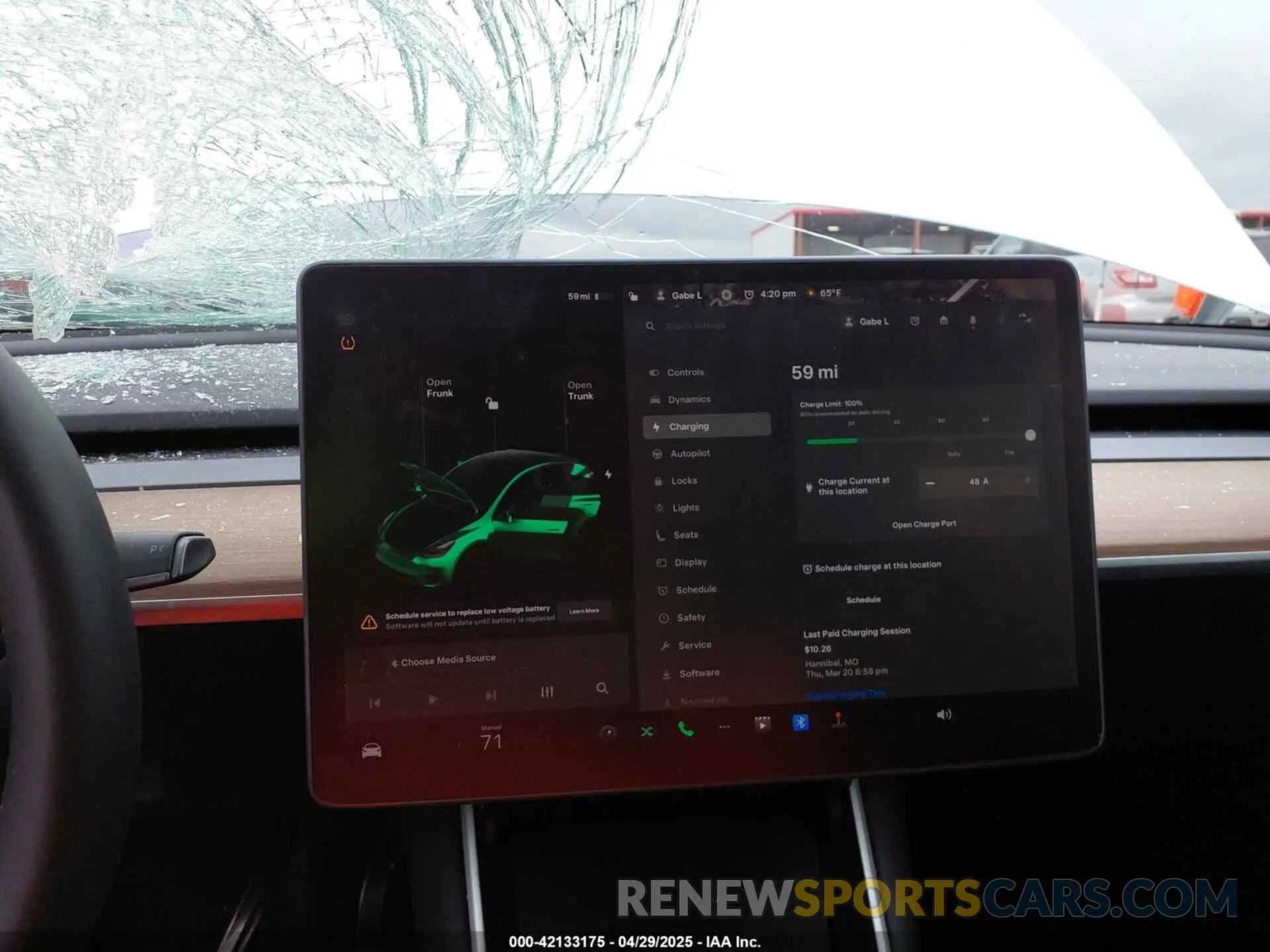 7 Фотография поврежденного автомобиля 5YJYGDEE8LF012994 TESLA MODEL Y 2020