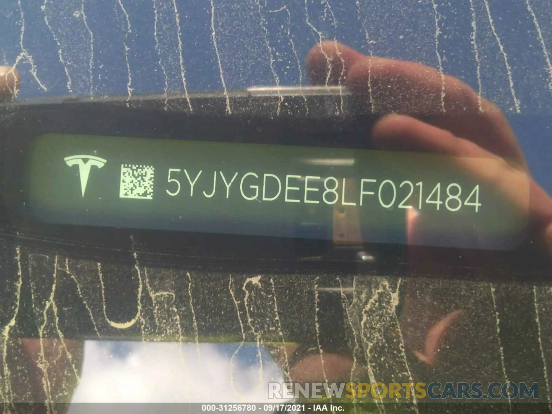 9 Photograph of a damaged car 5YJYGDEE8LF021484 TESLA MODEL Y 2020