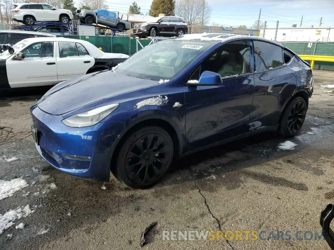 1 Фотография поврежденного автомобиля 5YJYGDEE8LF029553 TESLA MODEL Y 2020