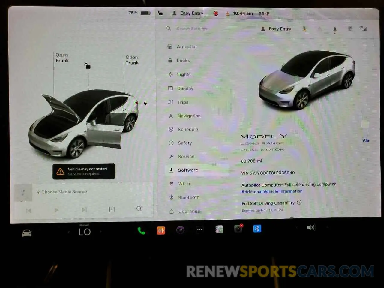 9 Фотография поврежденного автомобиля 5YJYGDEE8LF035949 TESLA MODEL Y 2020