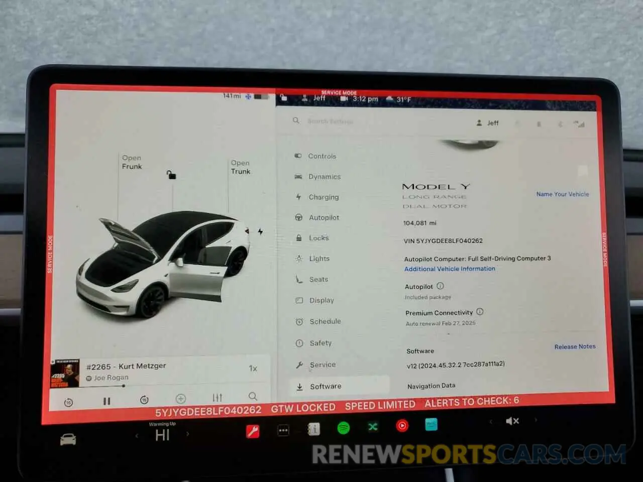 9 Фотография поврежденного автомобиля 5YJYGDEE8LF040262 TESLA MODEL Y 2020