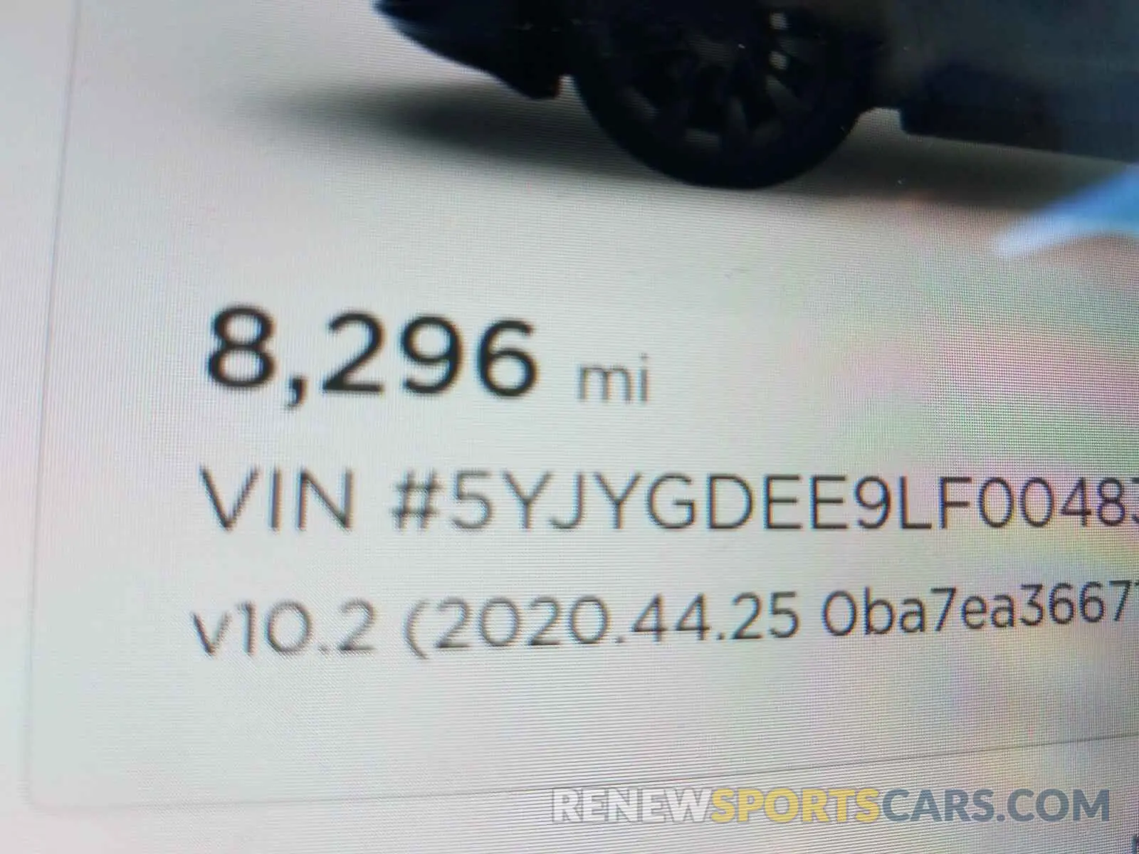 8 Photograph of a damaged car 5YJYGDEE9LF004838 TESLA MODEL Y 2020
