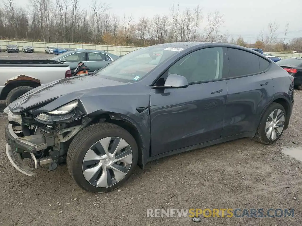1 Photograph of a damaged car 5YJYGDEE9LF007089 TESLA MODEL Y 2020