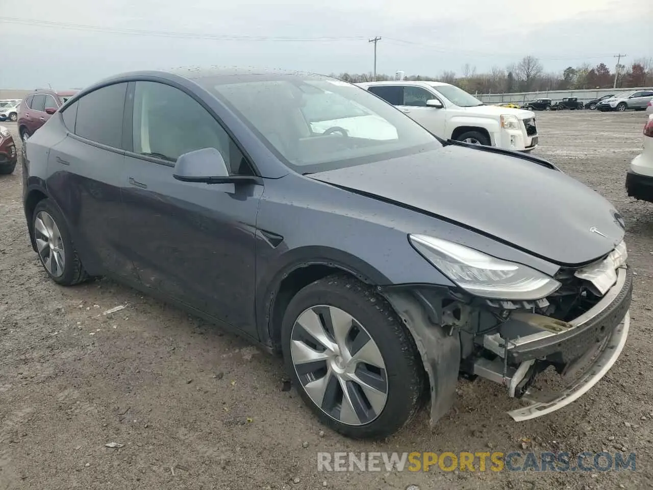 4 Photograph of a damaged car 5YJYGDEE9LF007089 TESLA MODEL Y 2020
