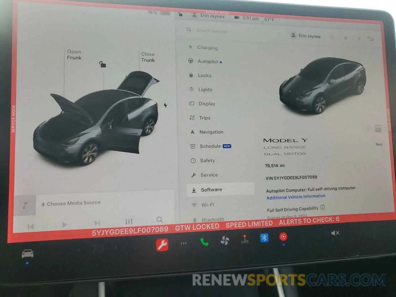 9 Photograph of a damaged car 5YJYGDEE9LF007089 TESLA MODEL Y 2020