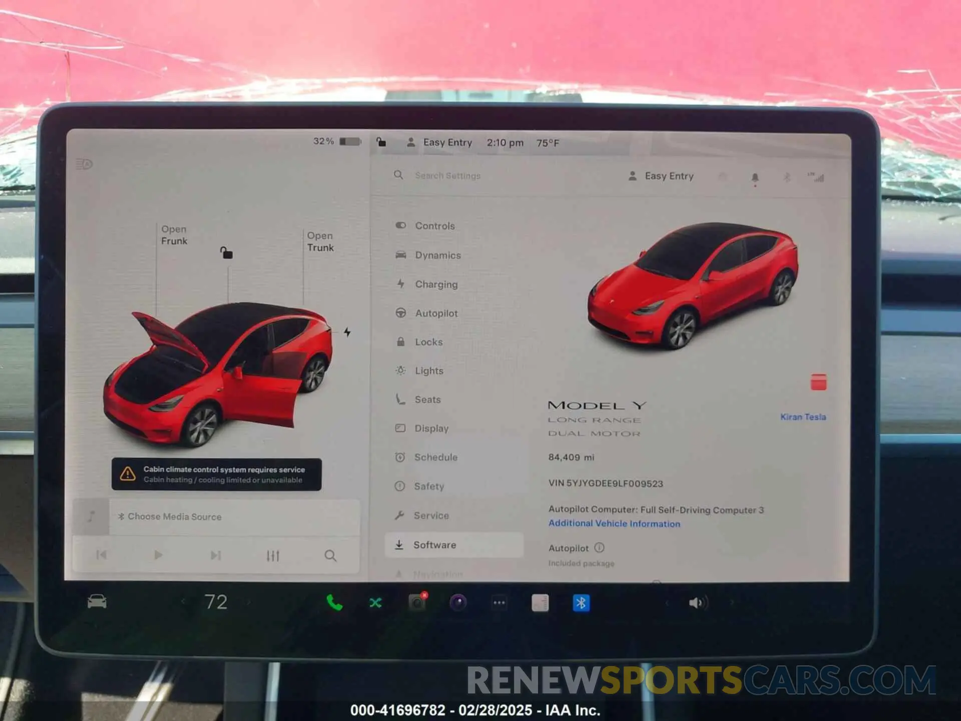 17 Фотография поврежденного автомобиля 5YJYGDEE9LF009523 TESLA MODEL Y 2020