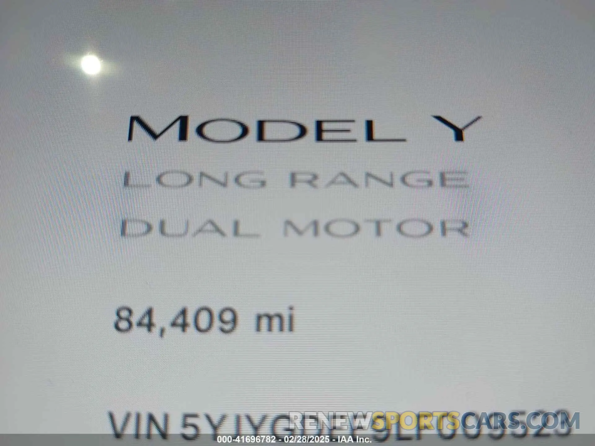 7 Фотография поврежденного автомобиля 5YJYGDEE9LF009523 TESLA MODEL Y 2020