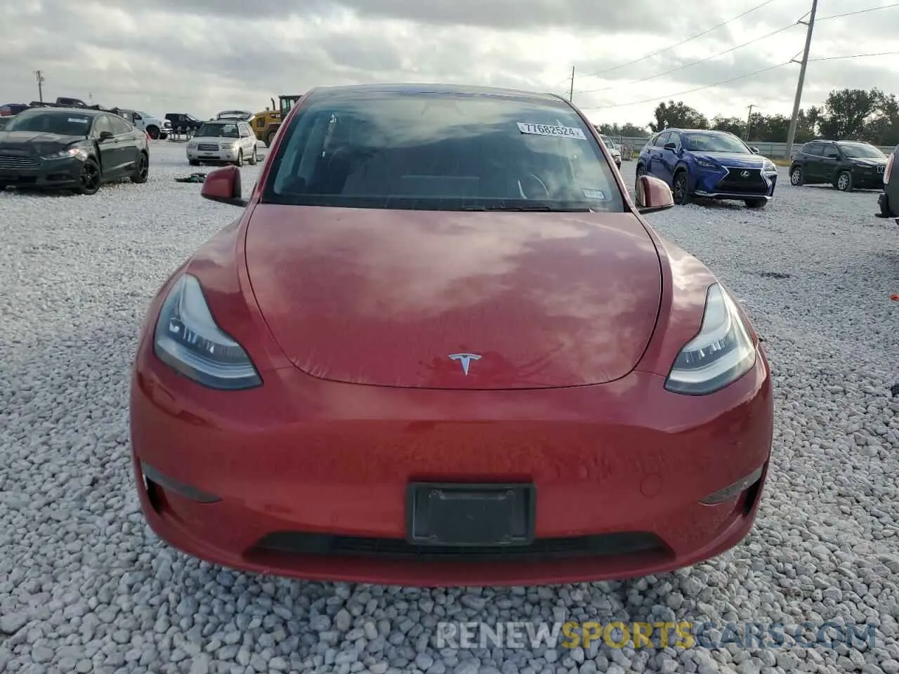 5 Фотография поврежденного автомобиля 5YJYGDEE9LF030372 TESLA MODEL Y 2020