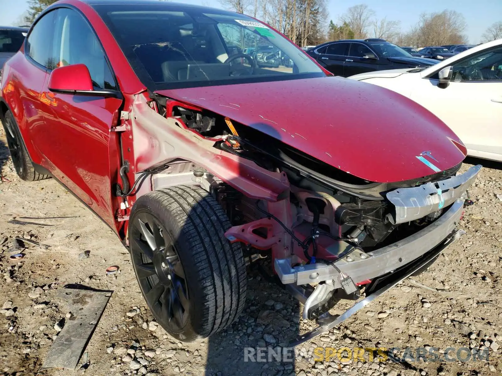9 Photograph of a damaged car 5YJYGDEE9LF048760 TESLA MODEL Y 2020