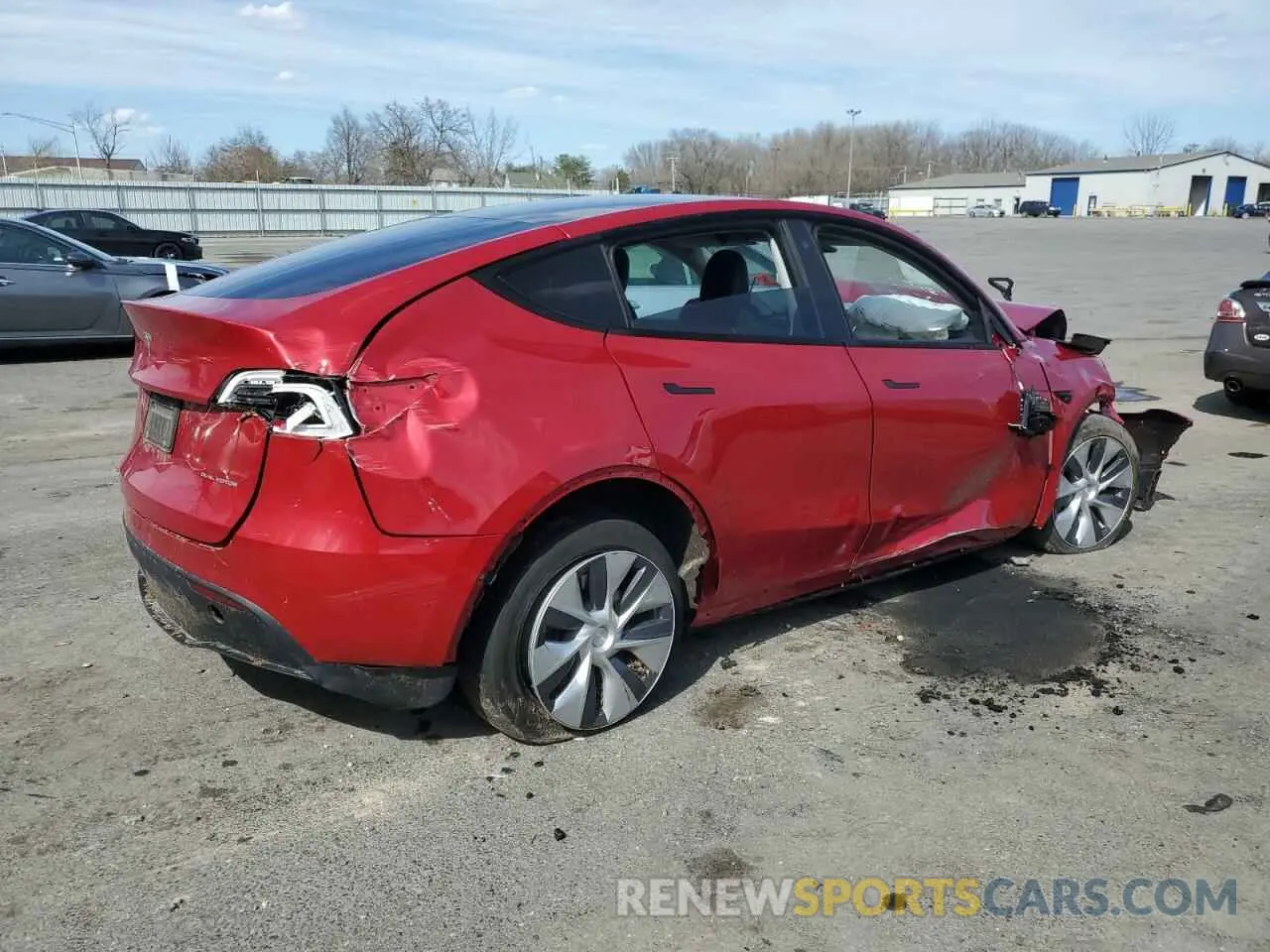 3 Фотография поврежденного автомобиля 5YJYGDEEXLF013726 TESLA MODEL Y 2020