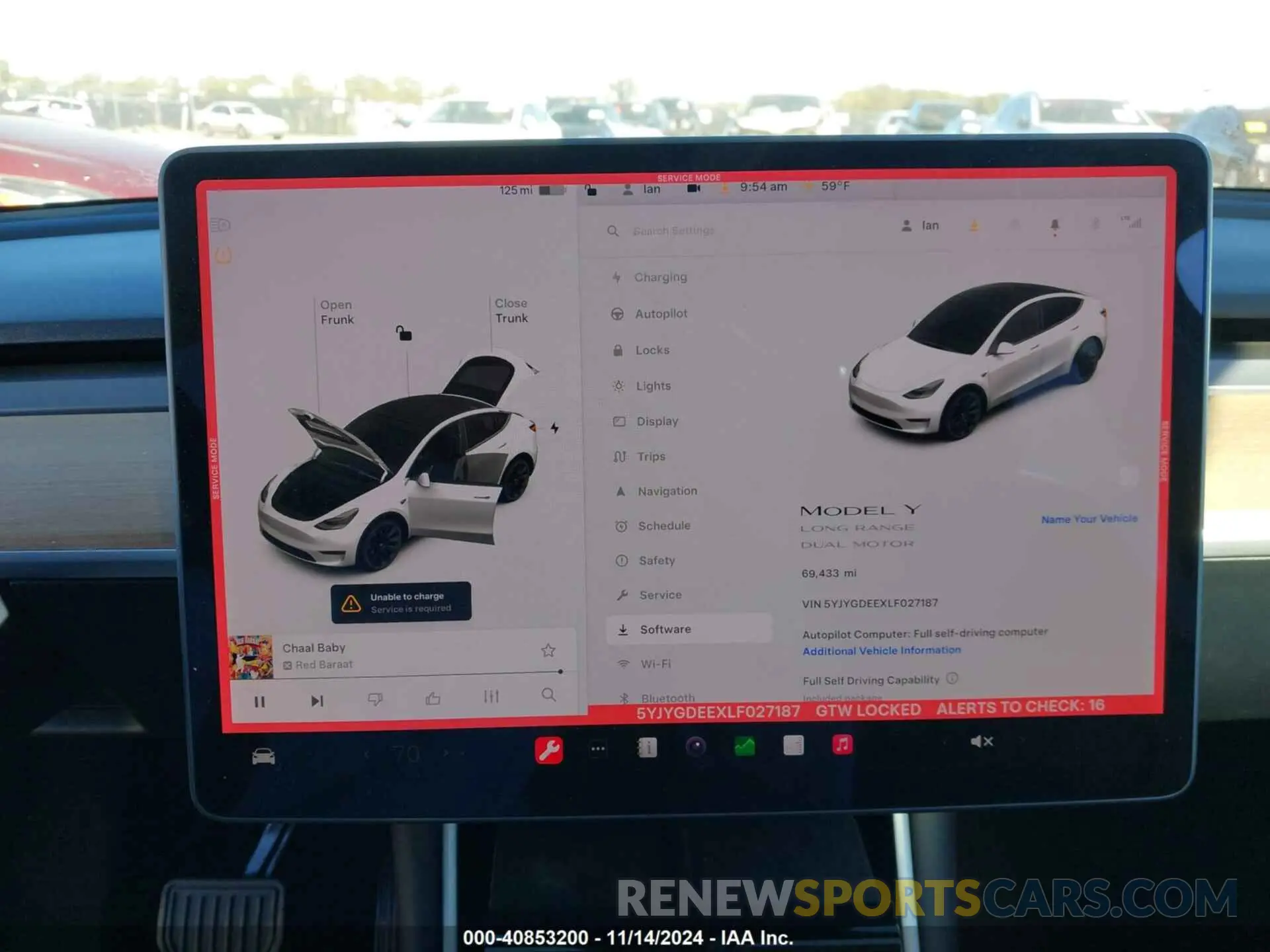 19 Фотография поврежденного автомобиля 5YJYGDEEXLF027187 TESLA MODEL Y 2020