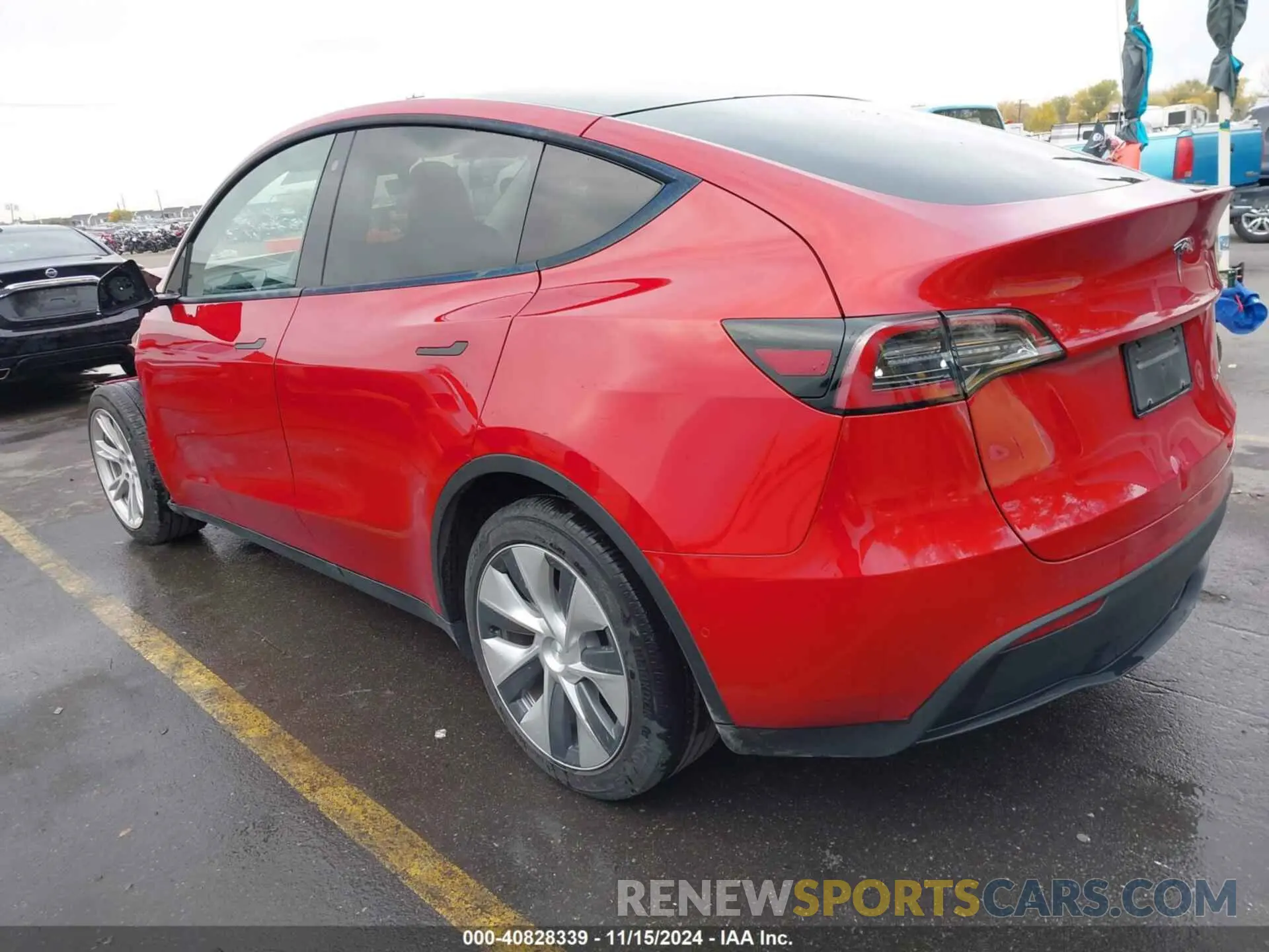 3 Фотография поврежденного автомобиля 5YJYGDEEXLF030364 TESLA MODEL Y 2020