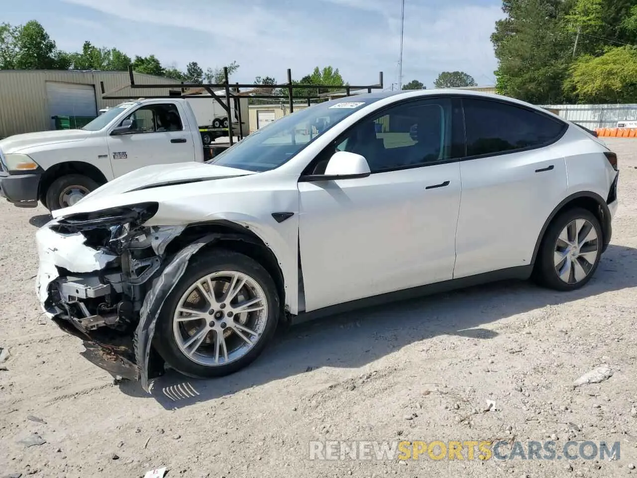 1 Фотография поврежденного автомобиля 5YJYGDEEXLF043910 TESLA MODEL Y 2020