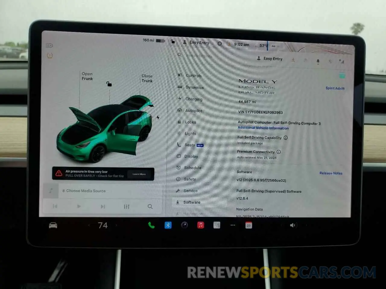 9 Photograph of a damaged car 5YJYGDEEXLF052963 TESLA MODEL Y 2020