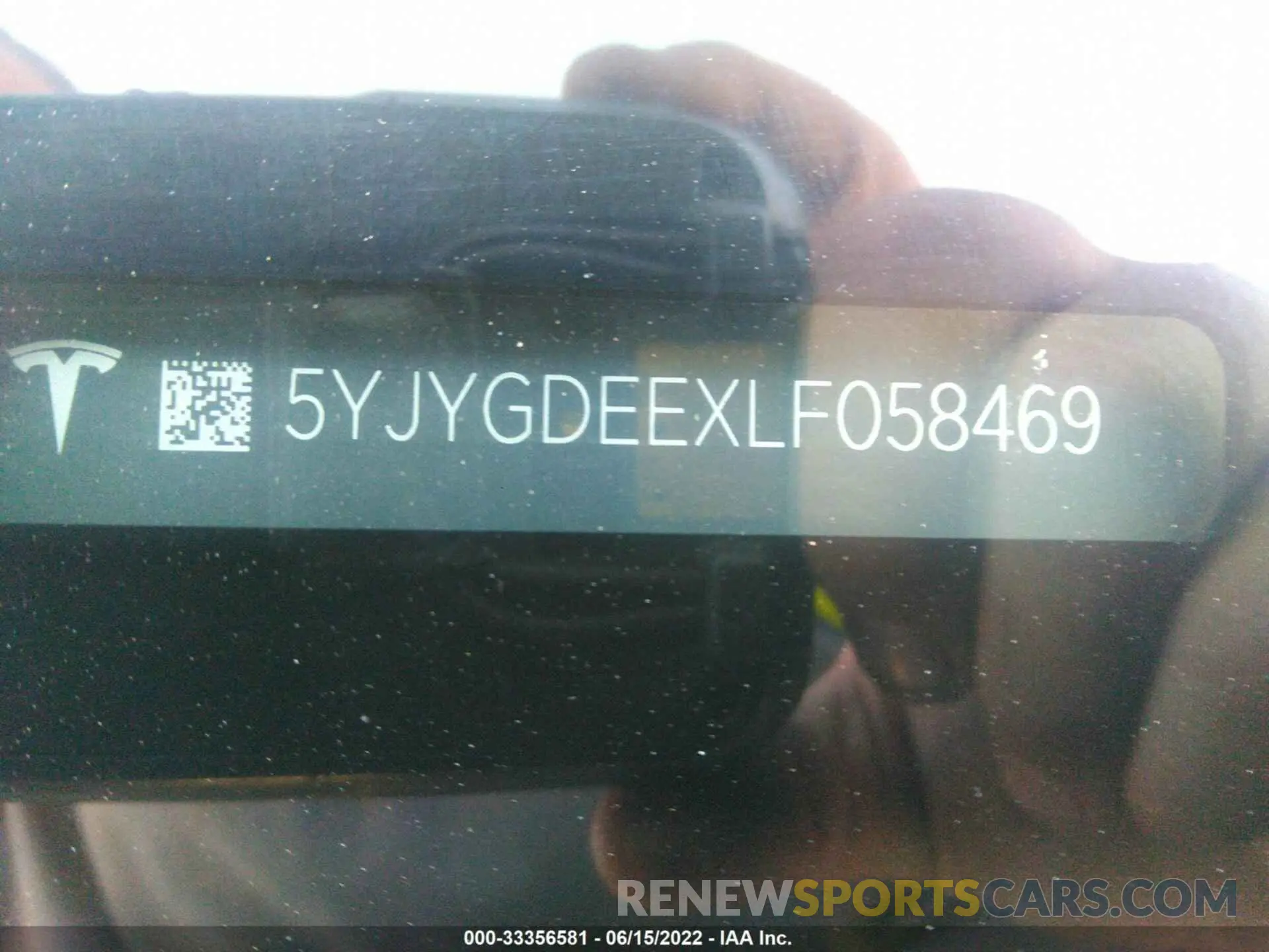 9 Фотография поврежденного автомобиля 5YJYGDEEXLF058469 TESLA MODEL Y 2020