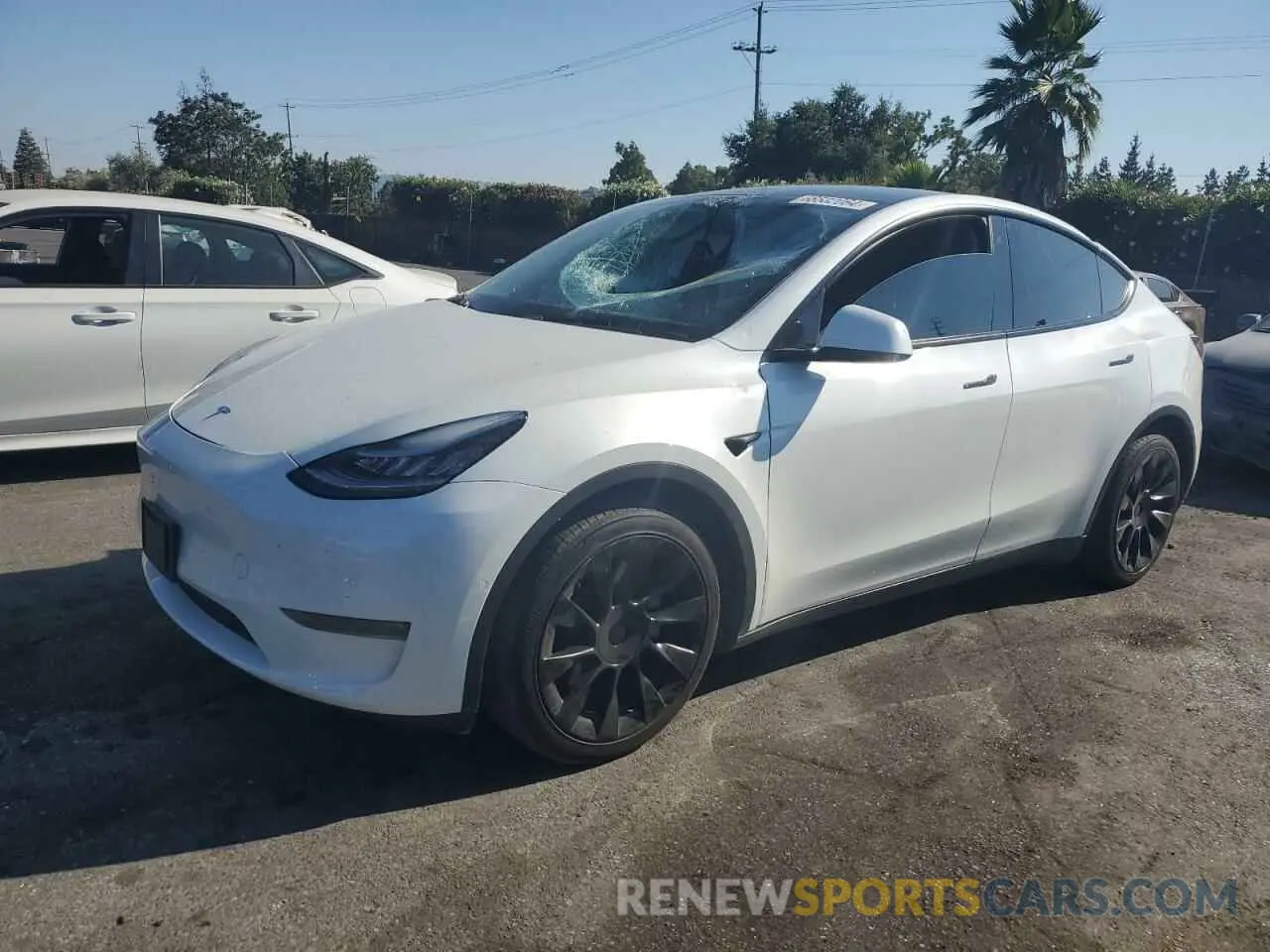 1 Photograph of a damaged car 5YJYGDEF0LF003098 TESLA MODEL Y 2020