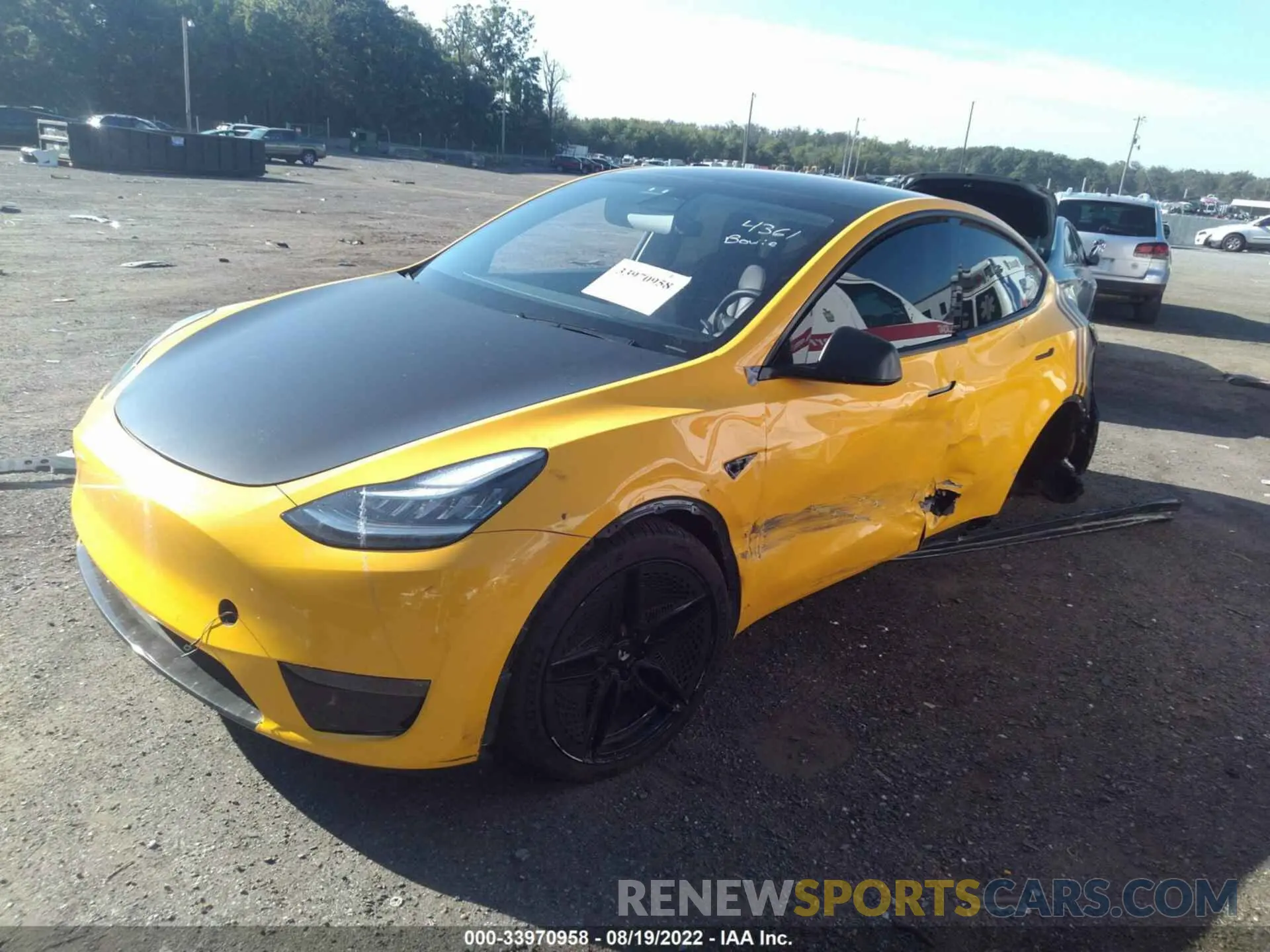 2 Фотография поврежденного автомобиля 5YJYGDEF1LF034361 TESLA MODEL Y 2020