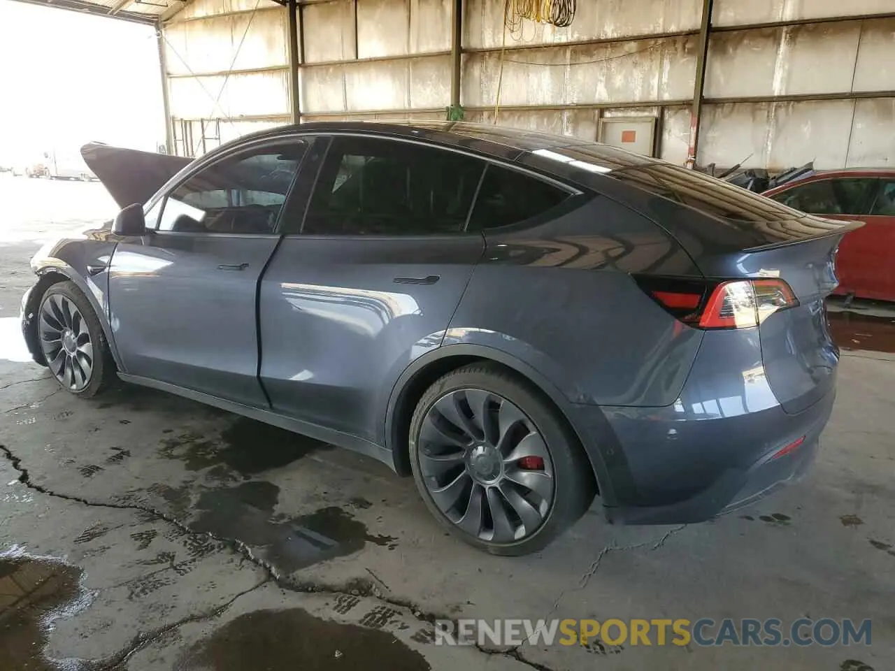 2 Photograph of a damaged car 5YJYGDEF1LF038555 TESLA MODEL Y 2020