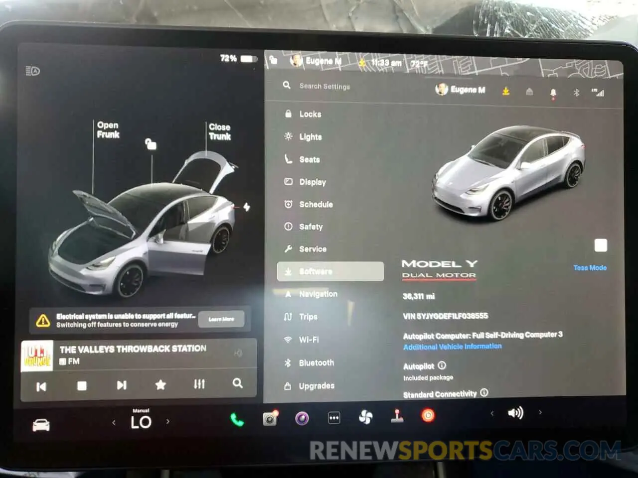 9 Photograph of a damaged car 5YJYGDEF1LF038555 TESLA MODEL Y 2020