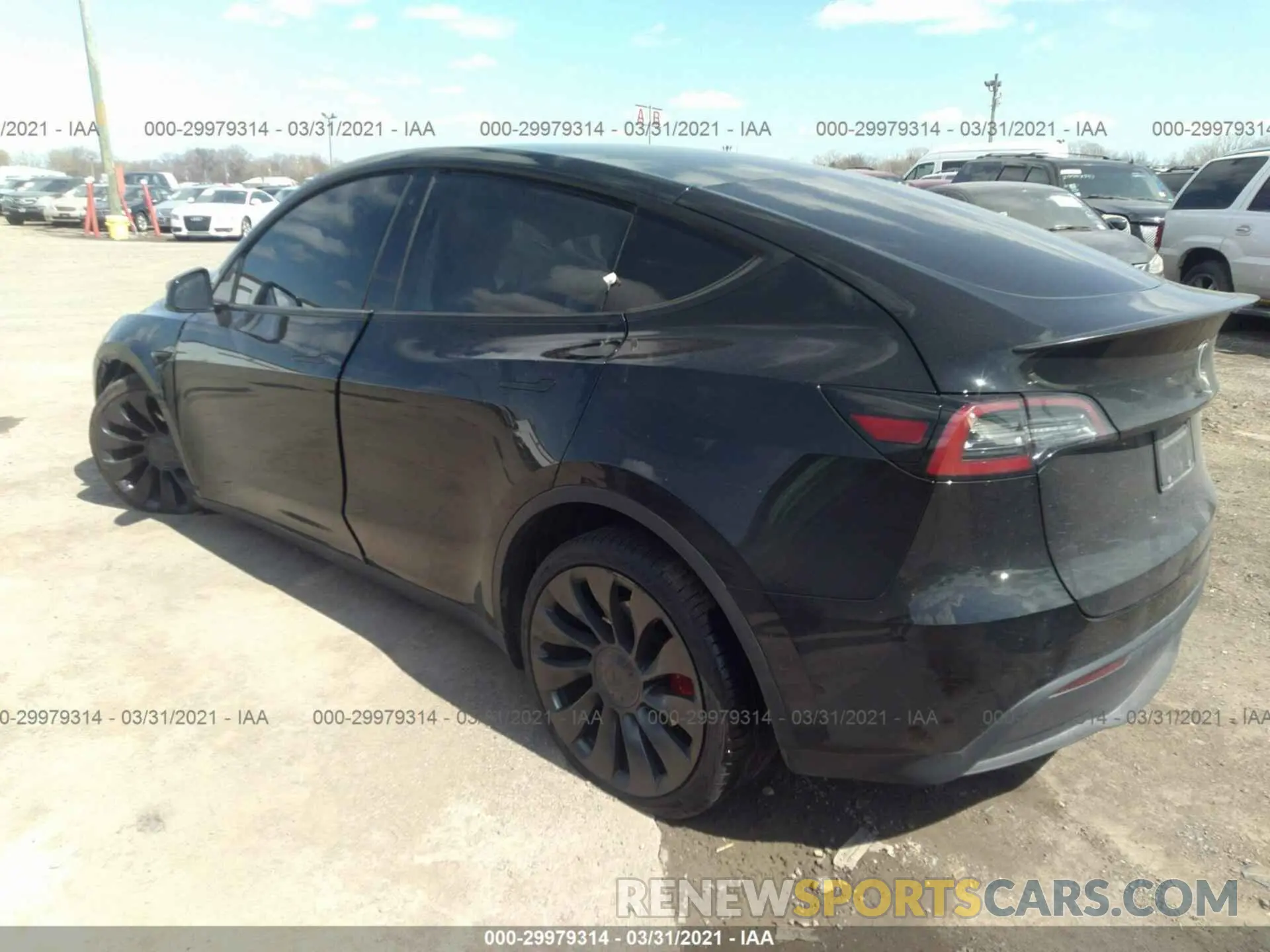 3 Photograph of a damaged car 5YJYGDEF2LF019822 TESLA MODEL Y 2020