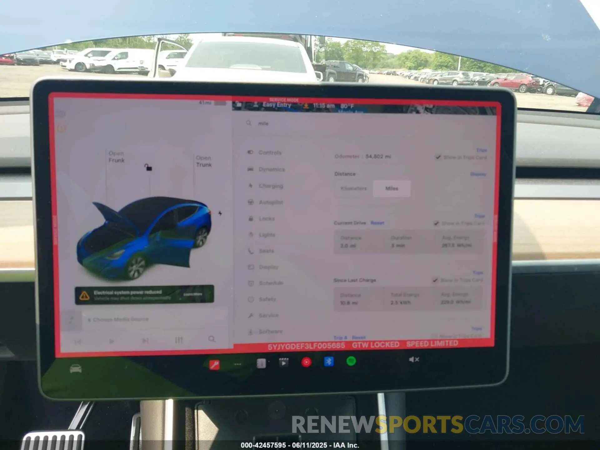 7 Фотография поврежденного автомобиля 5YJYGDEF3LF005685 TESLA MODEL Y 2020
