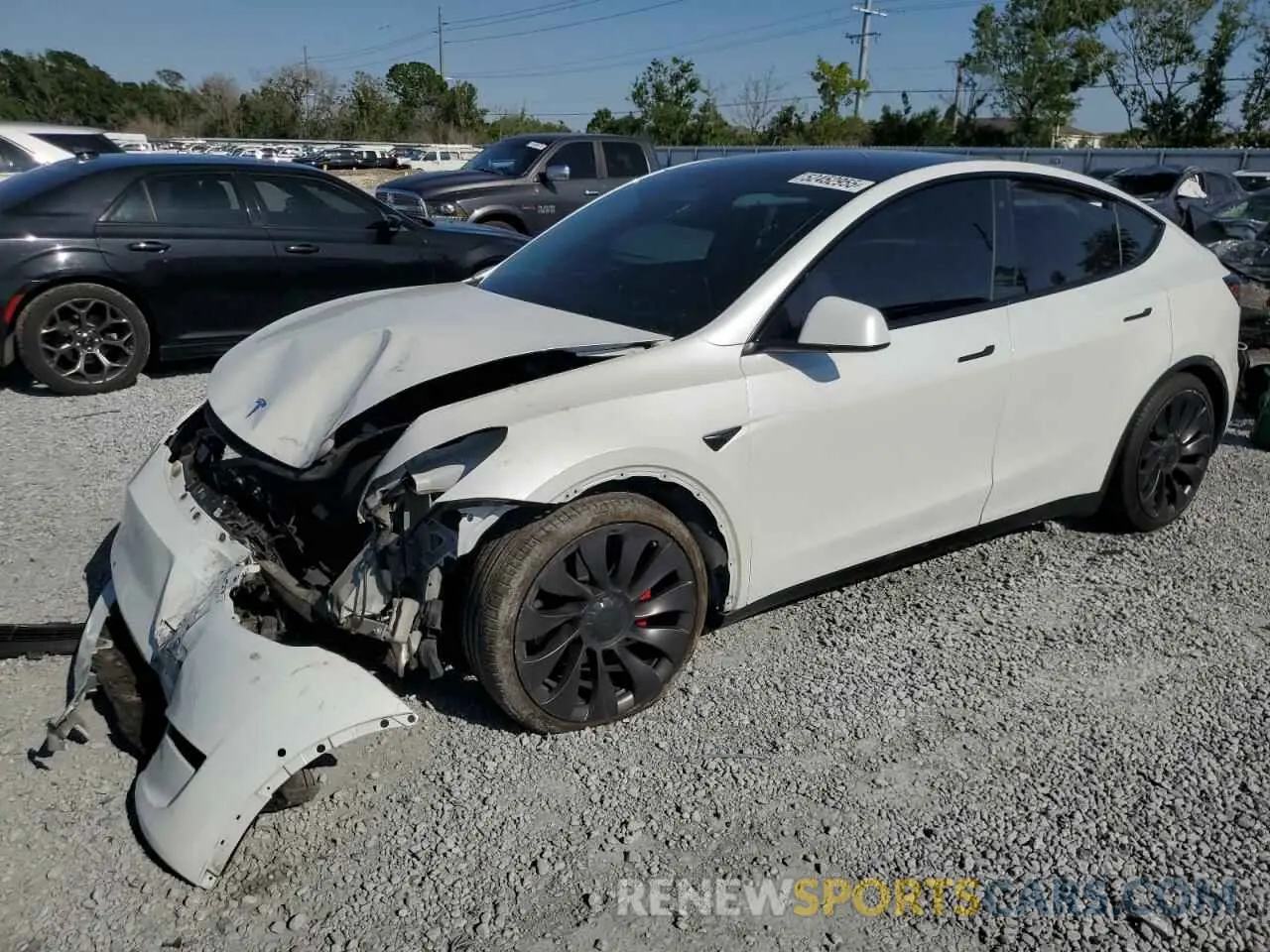 1 Фотография поврежденного автомобиля 5YJYGDEF3LF043238 TESLA MODEL Y 2020