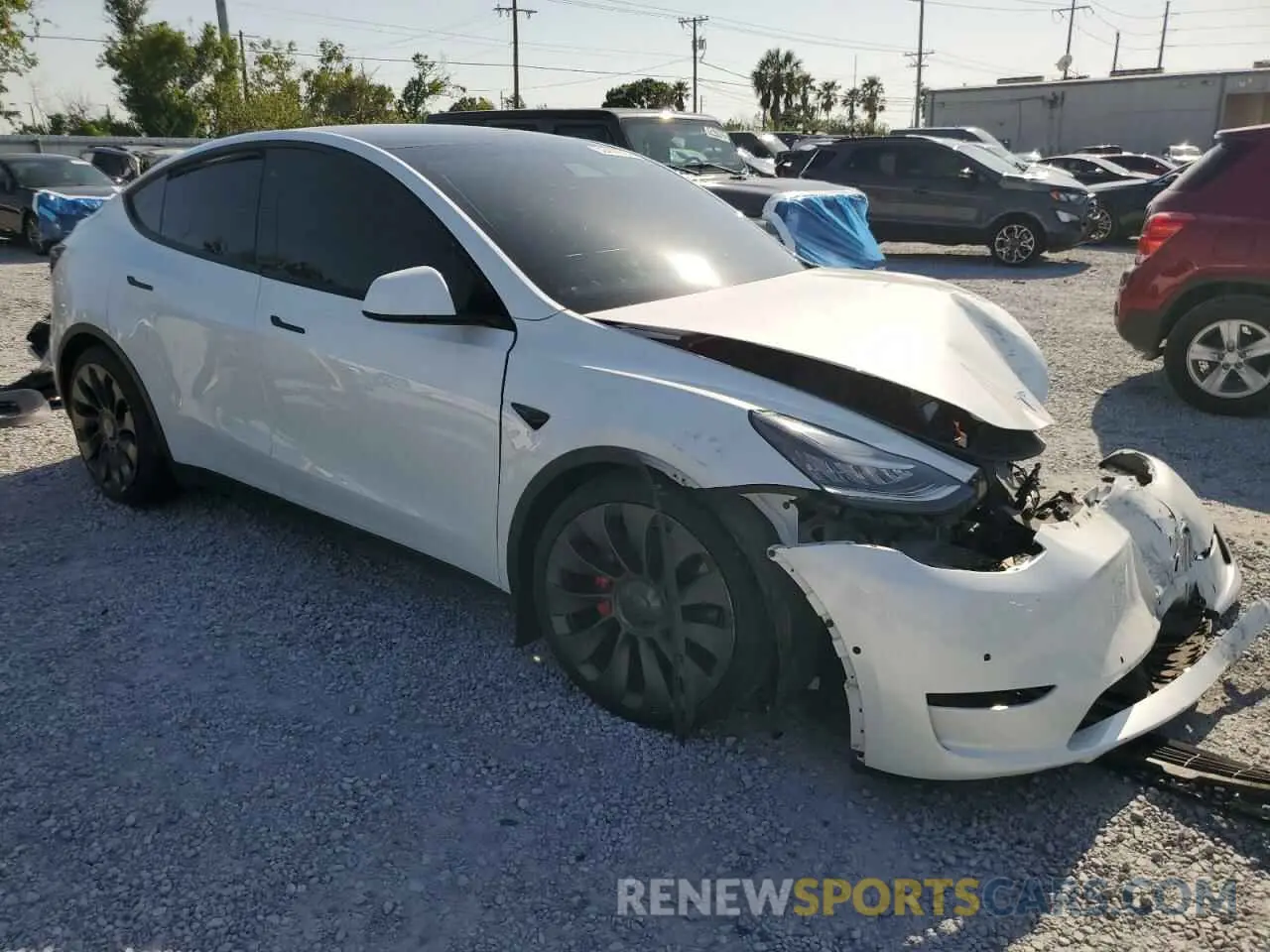4 Фотография поврежденного автомобиля 5YJYGDEF3LF043238 TESLA MODEL Y 2020
