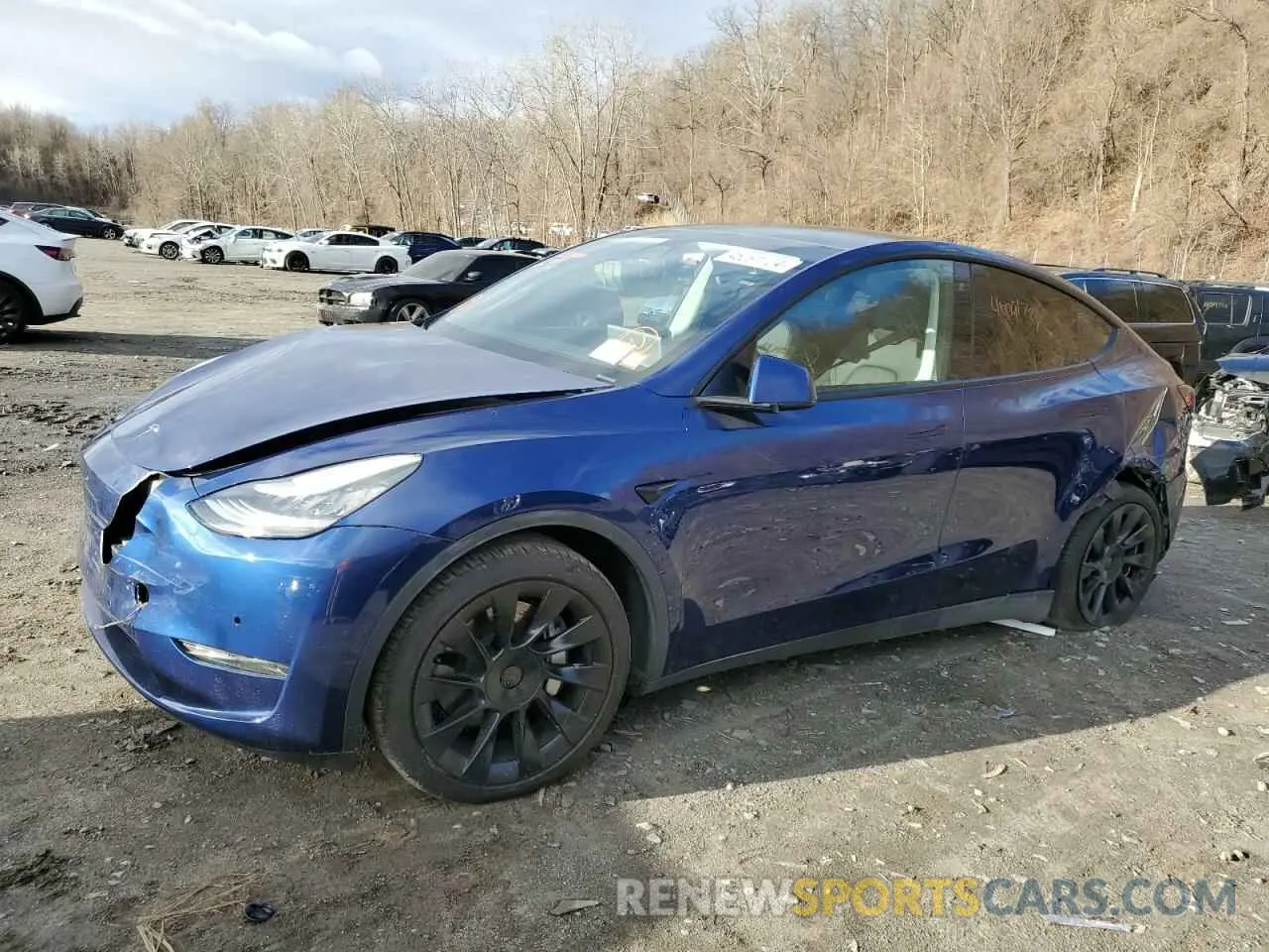 1 Photograph of a damaged car 5YJYGDEF4LF003105 TESLA MODEL Y 2020