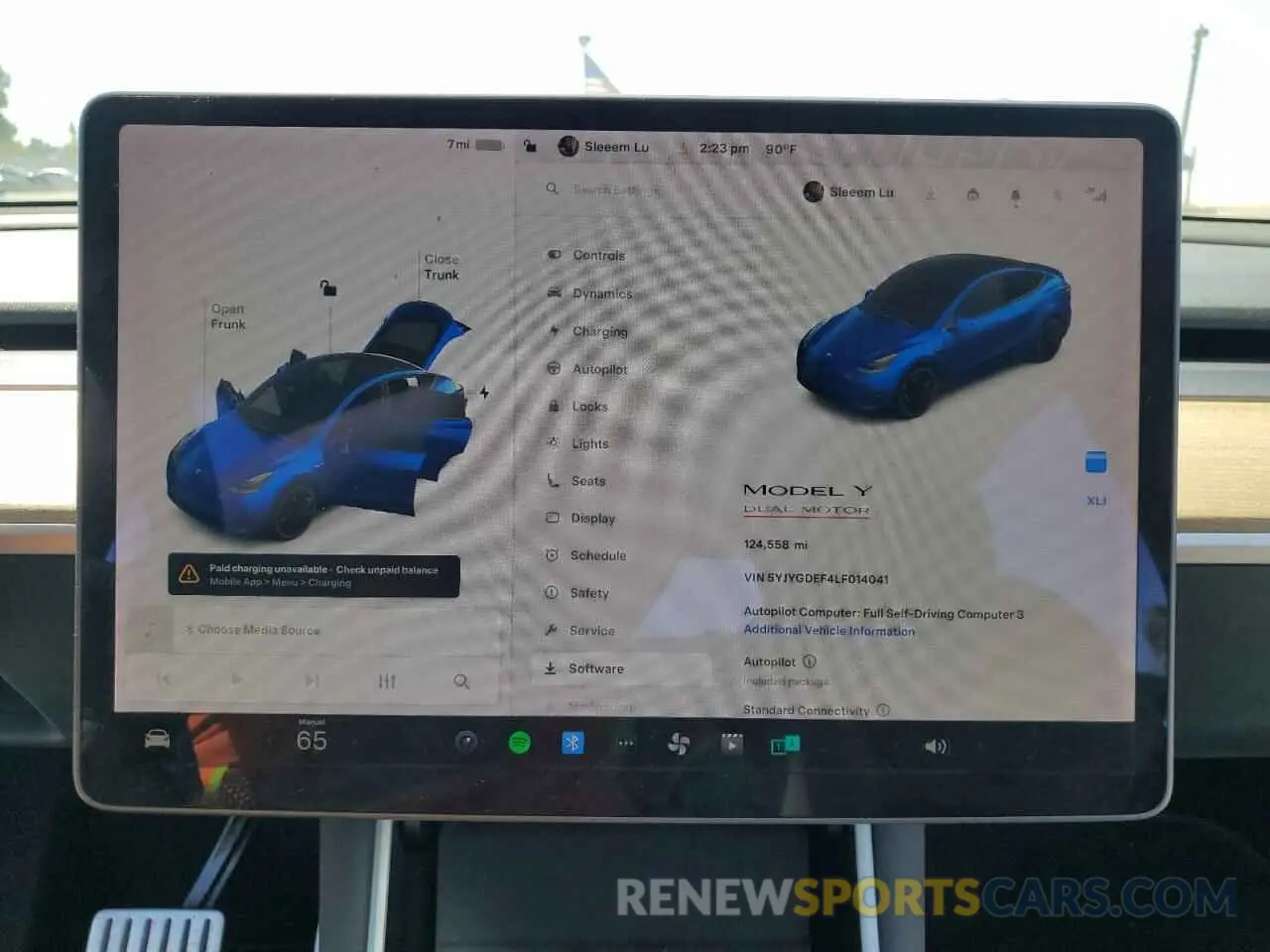 9 Photograph of a damaged car 5YJYGDEF4LF014041 TESLA MODEL Y 2020