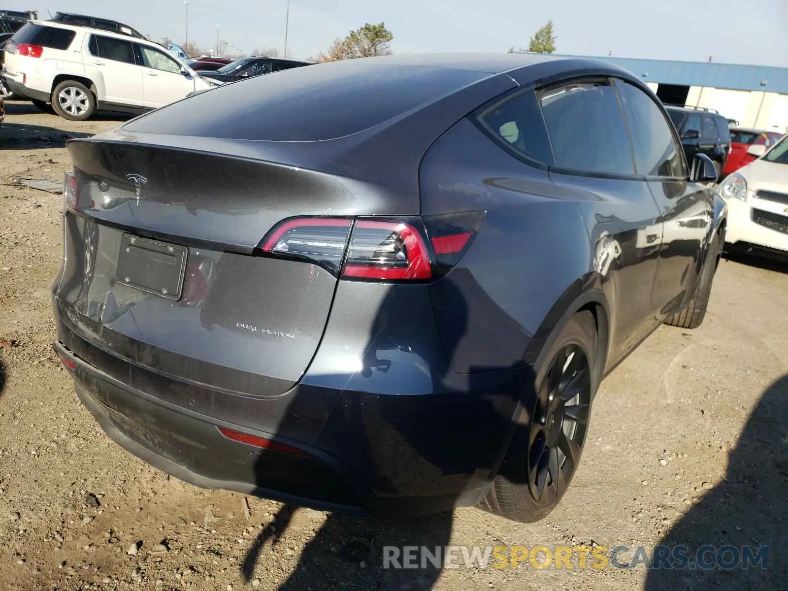 4 Photograph of a damaged car 5YJYGDEF5LF002481 TESLA MODEL Y 2020