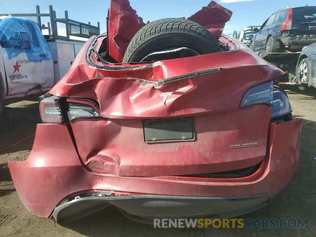 6 Фотография поврежденного автомобиля 5YJYGDEF6LF009729 TESLA MODEL Y 2020