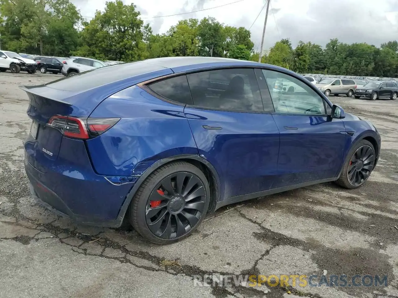 3 Фотография поврежденного автомобиля 5YJYGDEF7LF000909 TESLA MODEL Y 2020