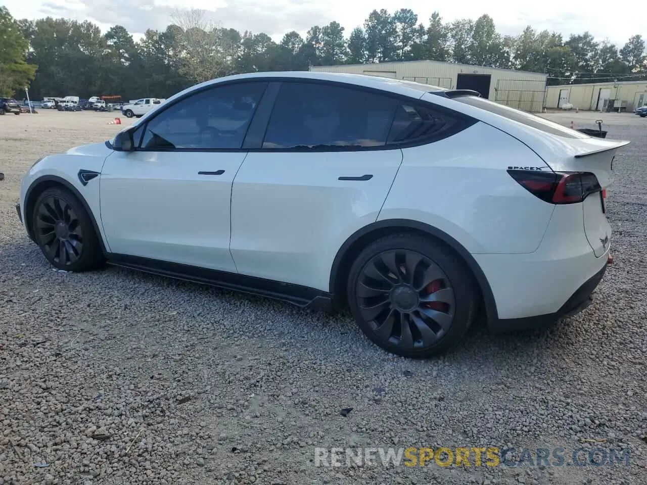 2 Photograph of a damaged car 5YJYGDEF8LF039587 TESLA MODEL Y 2020