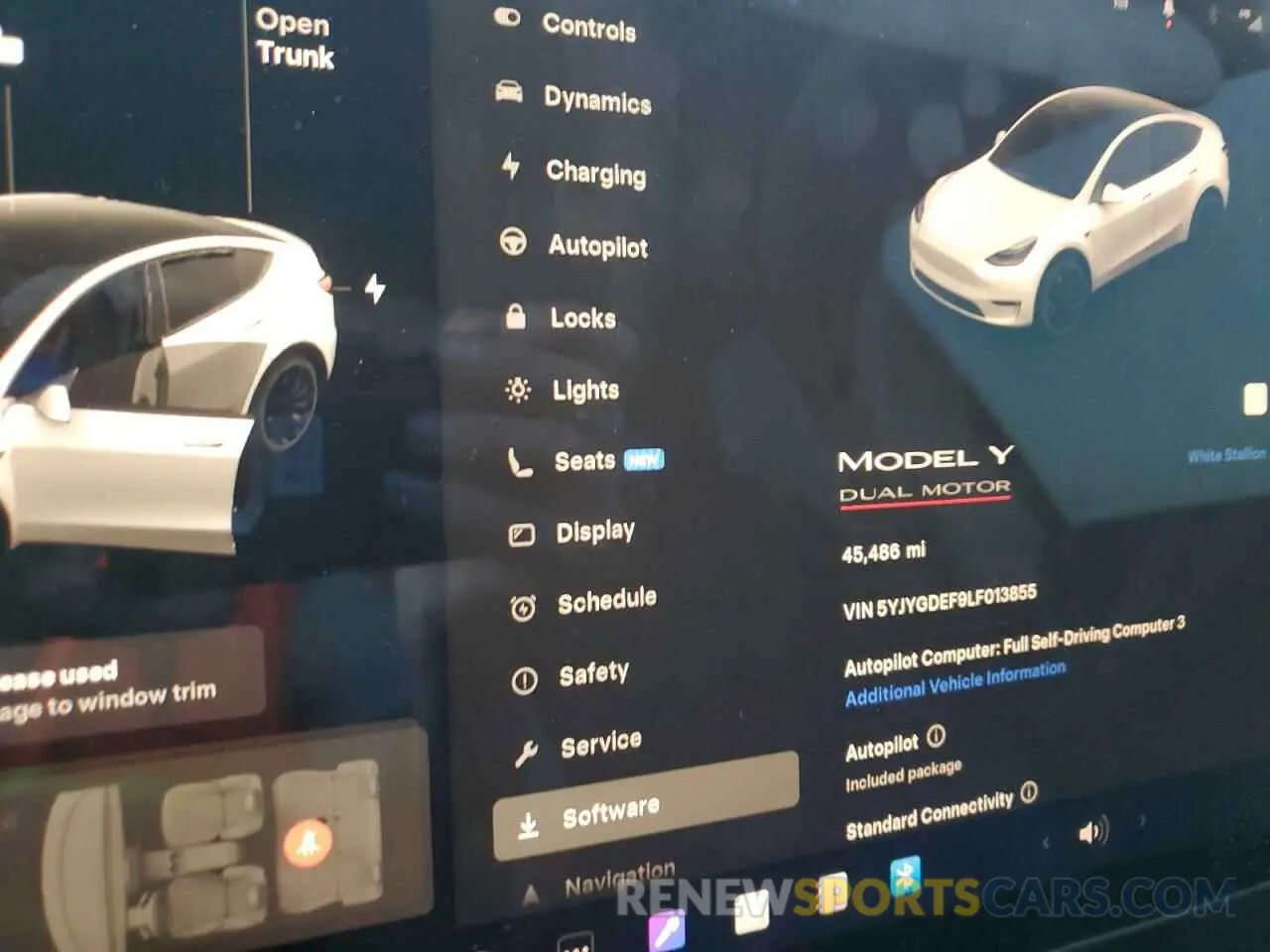 9 Фотография поврежденного автомобиля 5YJYGDEF9LF013855 TESLA MODEL Y 2020