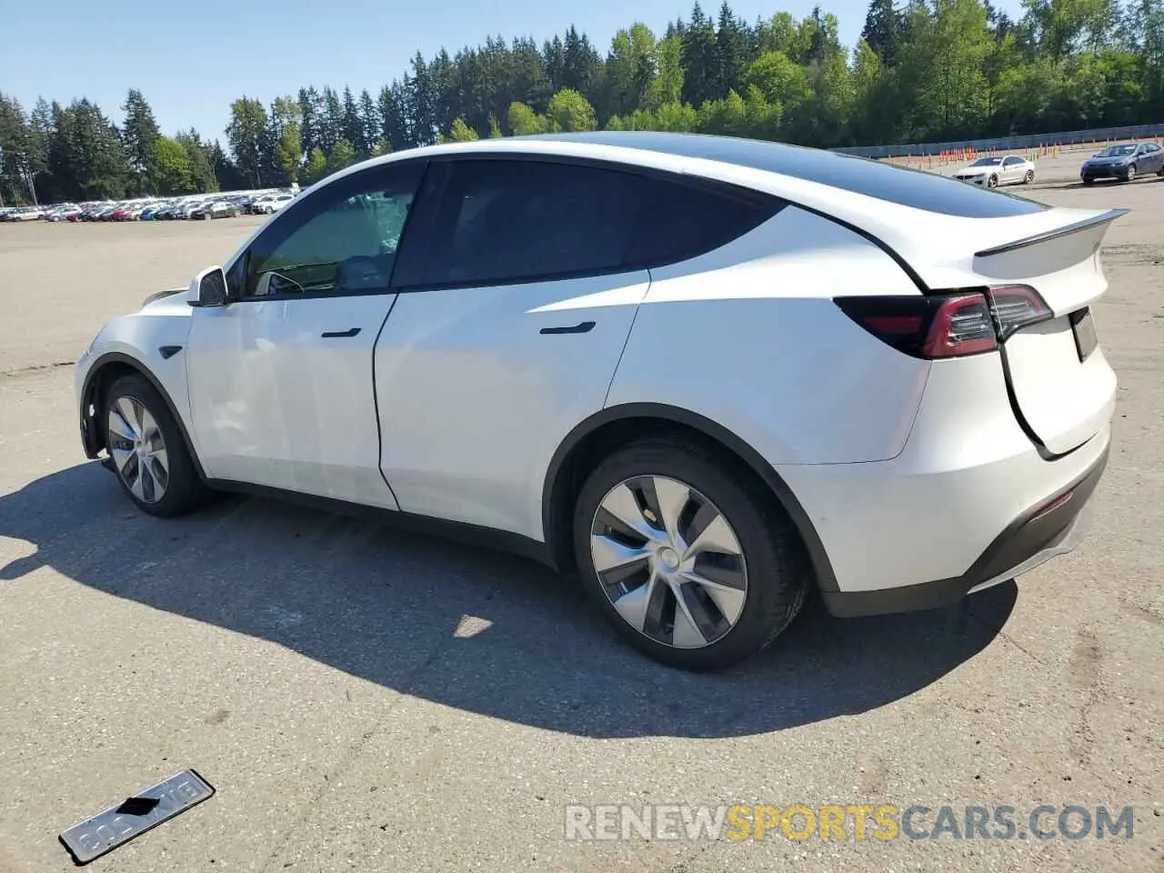 2 Photograph of a damaged car 5YJYGDEF9LF023060 TESLA MODEL Y 2020