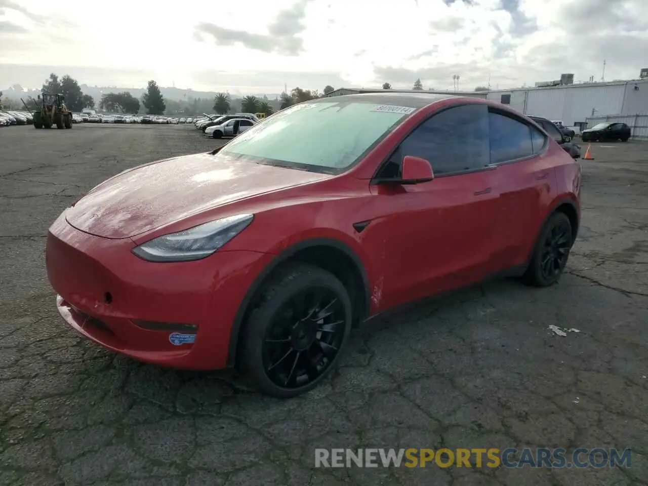 1 Photograph of a damaged car 5YJYGDEFXLF003240 TESLA MODEL Y 2020