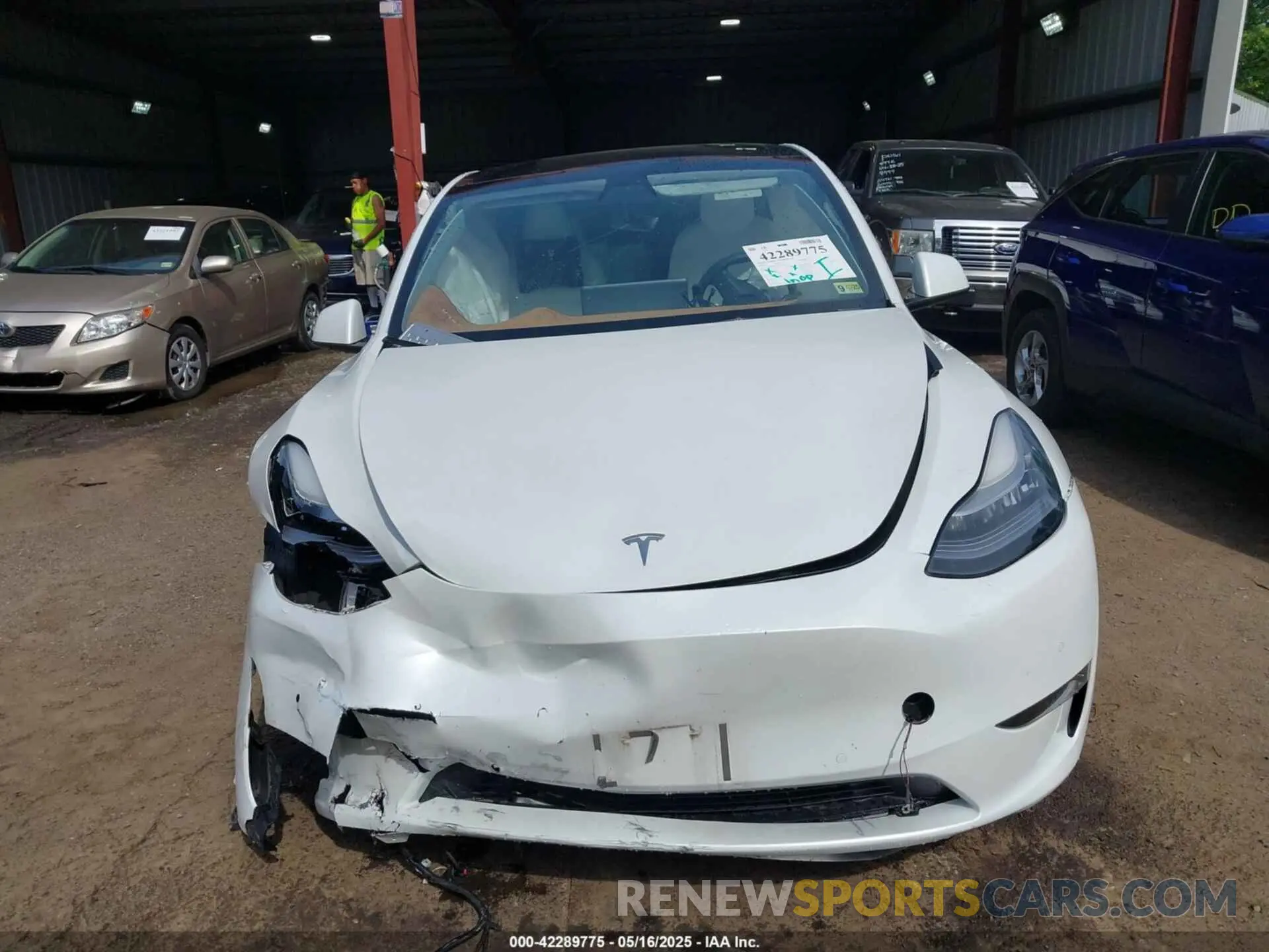 11 Фотография поврежденного автомобиля 5YJYGAED8MF173496 TESLA MODEL Y 2021