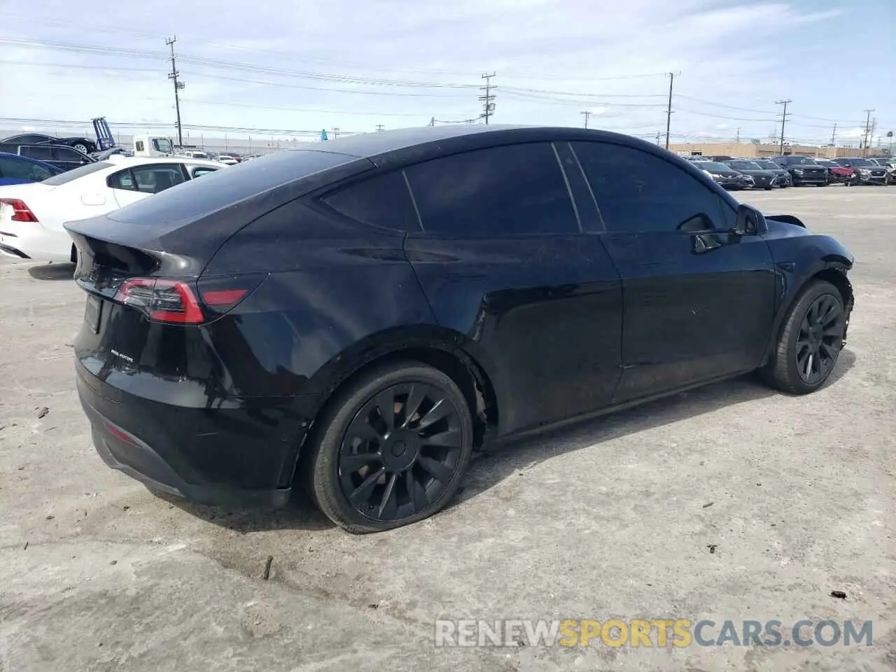 3 Фотография поврежденного автомобиля 5YJYGAEE0MF203308 TESLA MODEL Y 2021