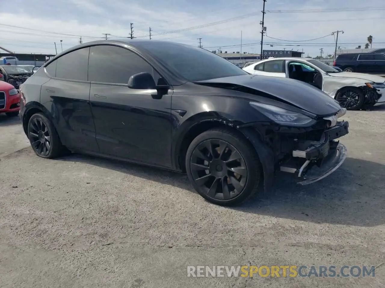 4 Фотография поврежденного автомобиля 5YJYGAEE0MF203308 TESLA MODEL Y 2021